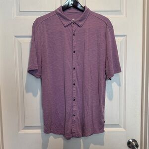 Tommy Bahama Purple Short Sleeve Button Down Shirt